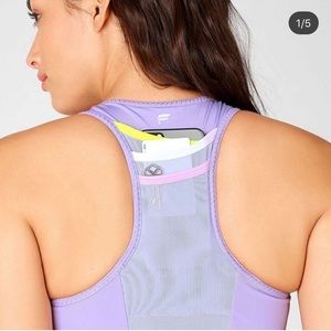 Lavender fabletics sports bra